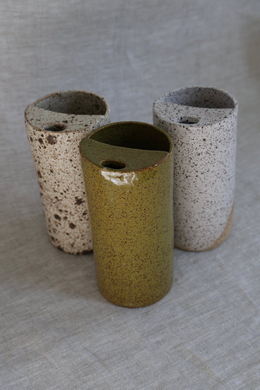 Olive Speckled Travel Mug, To Go Cup, On The Go Cup, Ceramic Travel Mug