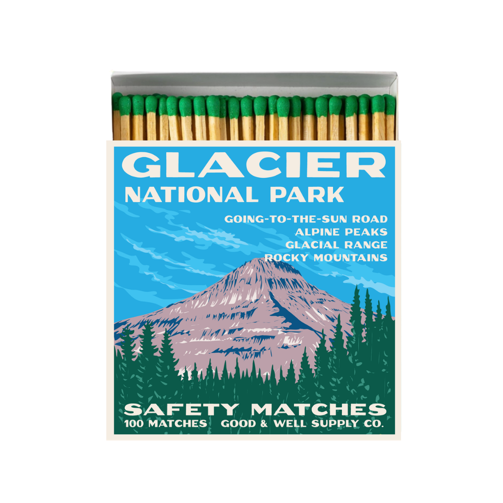 Glacier Vintage National Park Cabin Matches