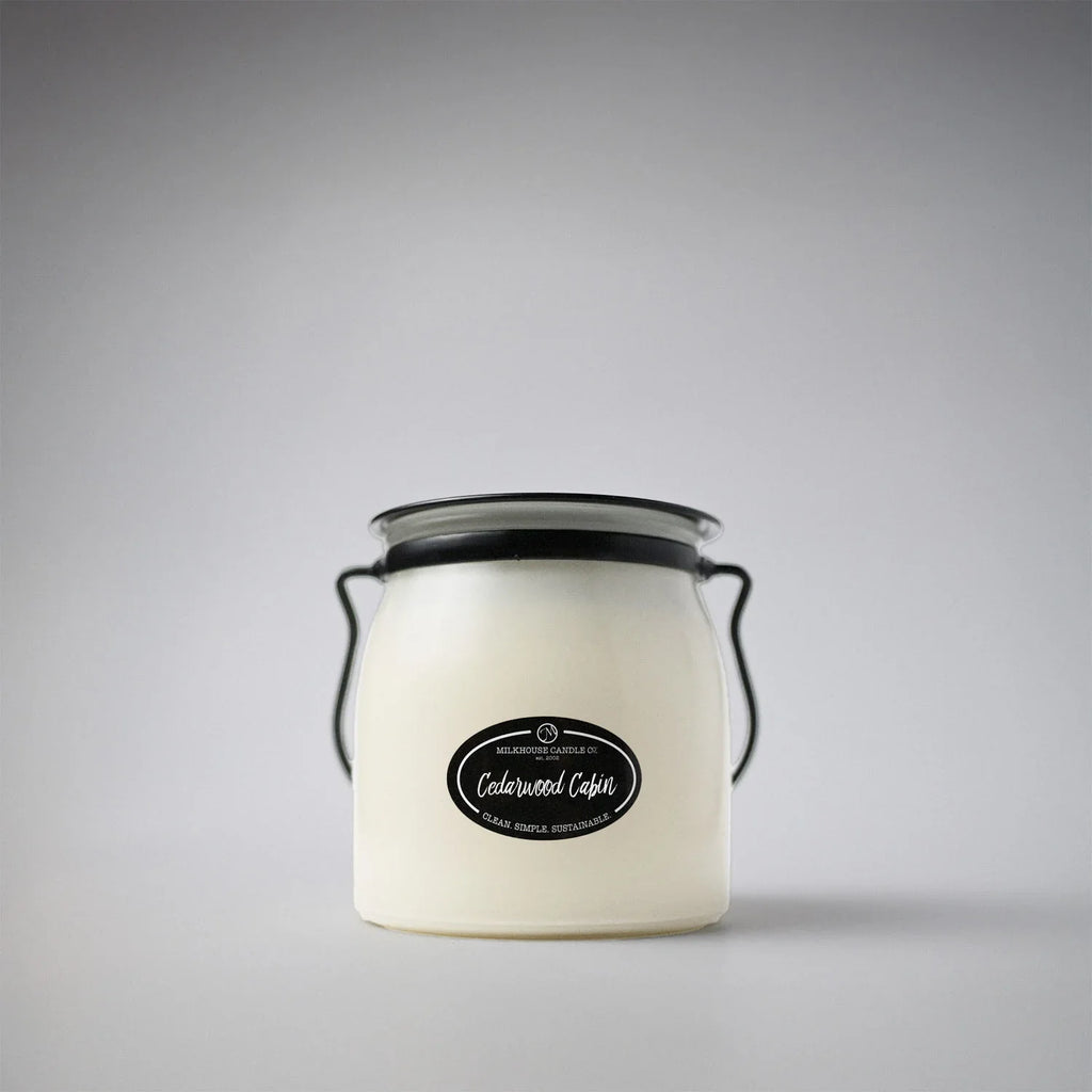 CEDARWOOD CABIN SOY CANDLE - 16 oz Butter Jar