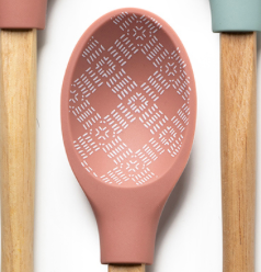 Krumbs Kitchen® Farmhouse Silicone Spoon - Pink