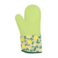Krumbs Kitchen Farmhouse Silicone Oven Mitts - Lemon Basil