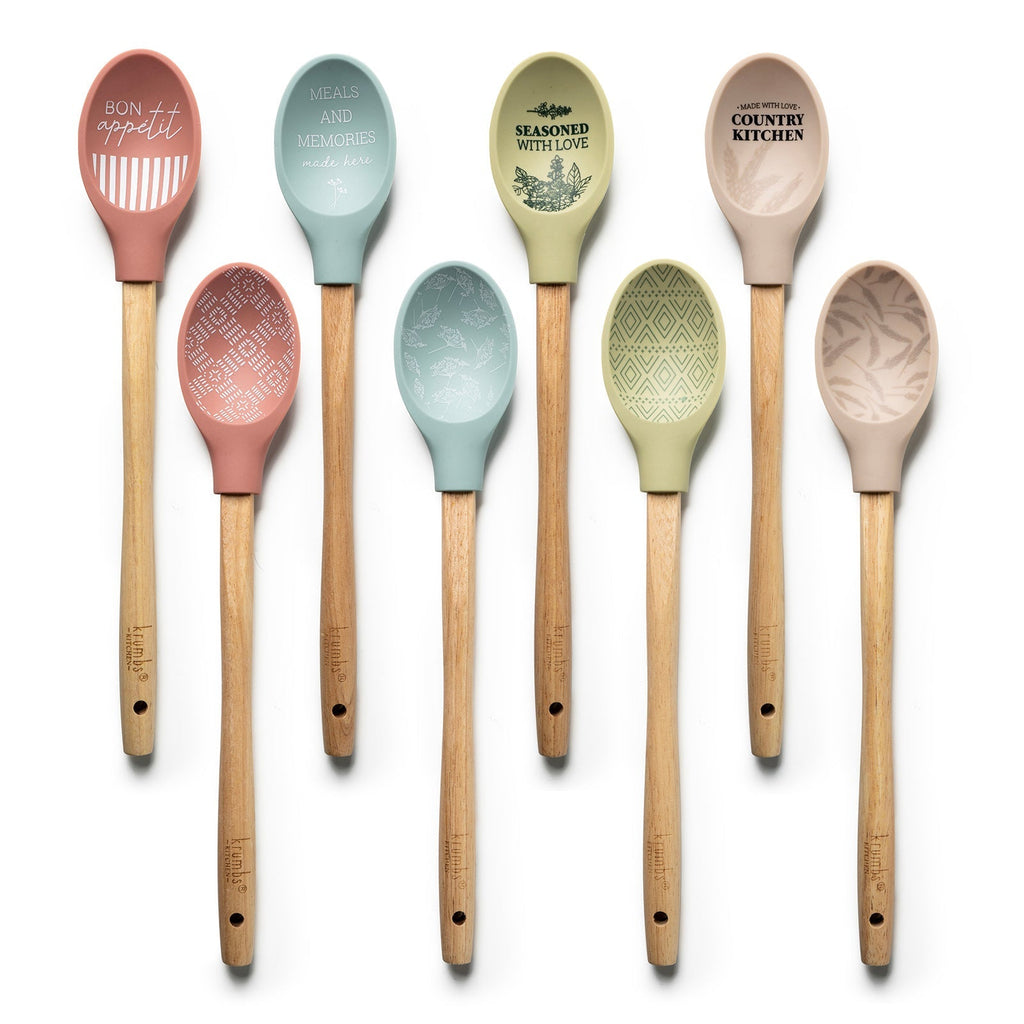 Krumbs Kitchen® Farmhouse Silicone Spoon - Pink