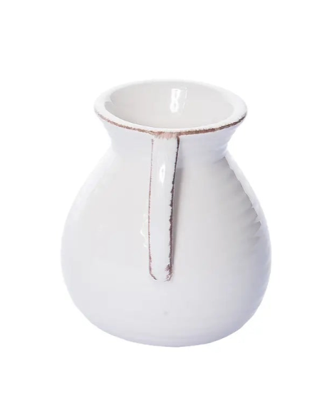 Dolomite White Harvest Vase - 4"