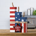 Rustic Americana Firecracker Block Set 14" Tall