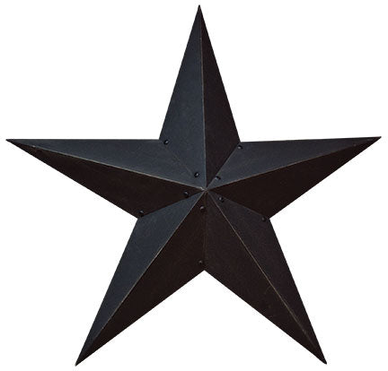 Black Barn Star Wall Decor, 36 Inch Farmhouse Accent