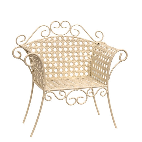 Rustic Metal Garden Chair Planter