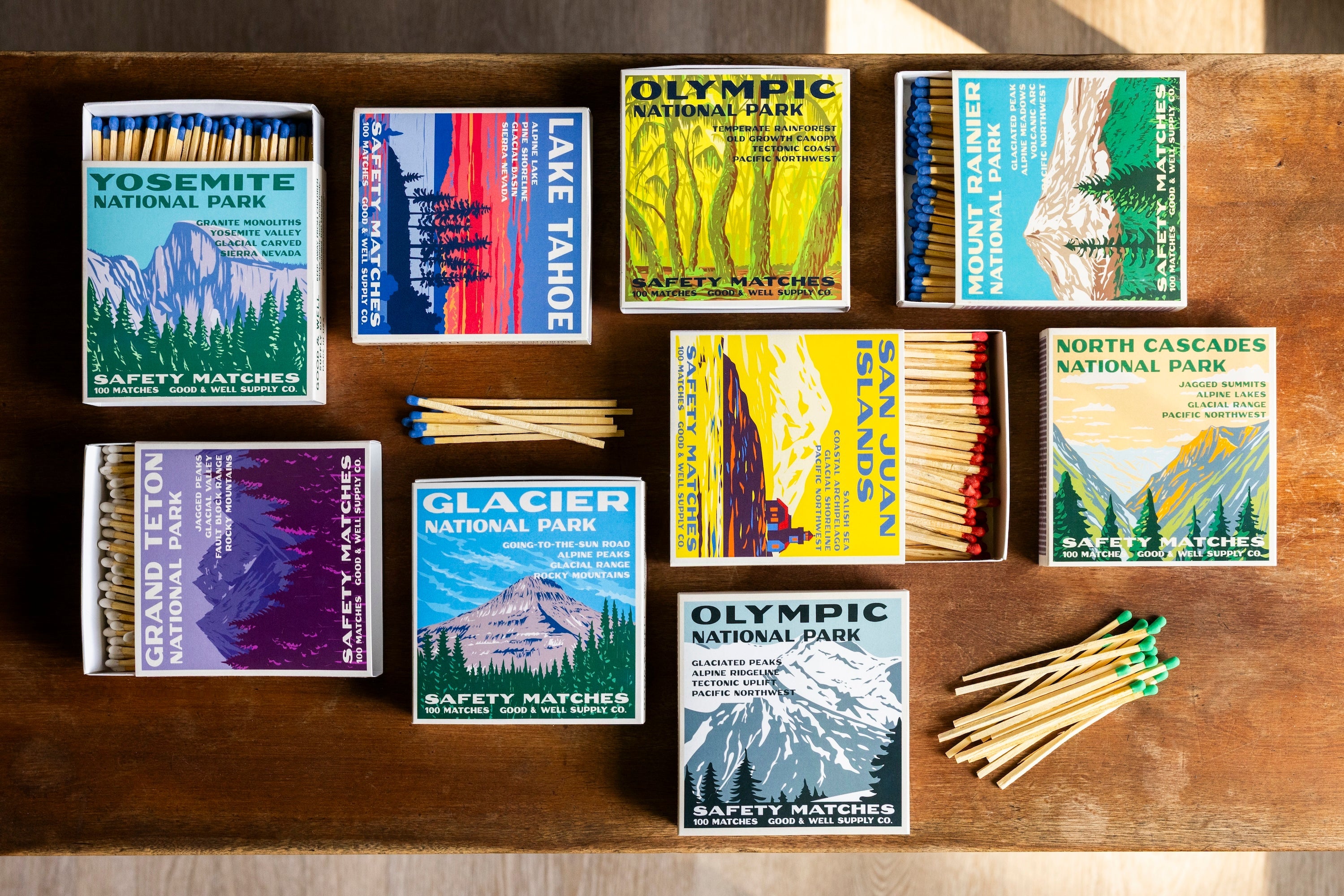 Grand Teton Vintage National Park Cabin Matches