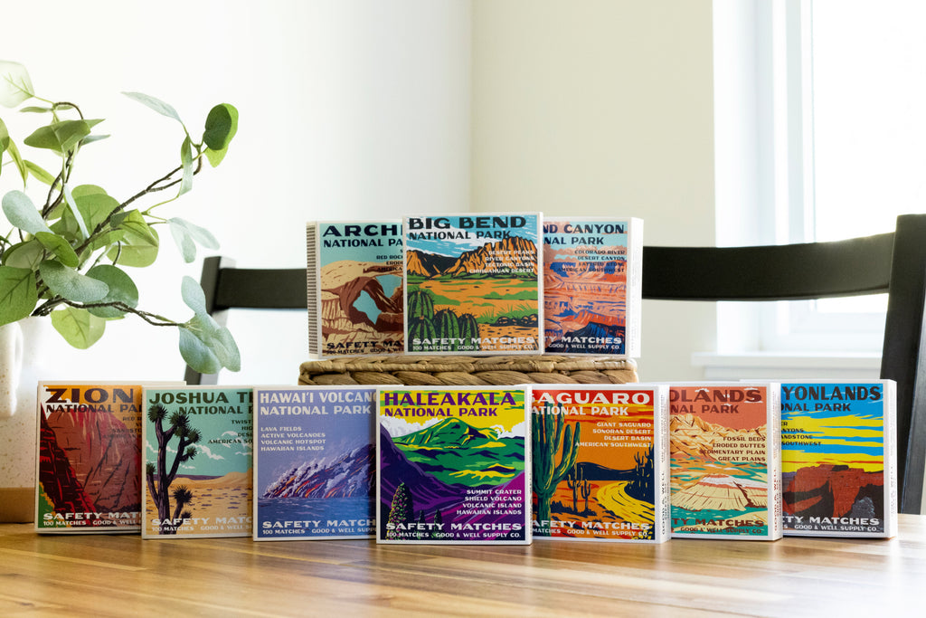 Zion Vintage National Park Cabin Matches