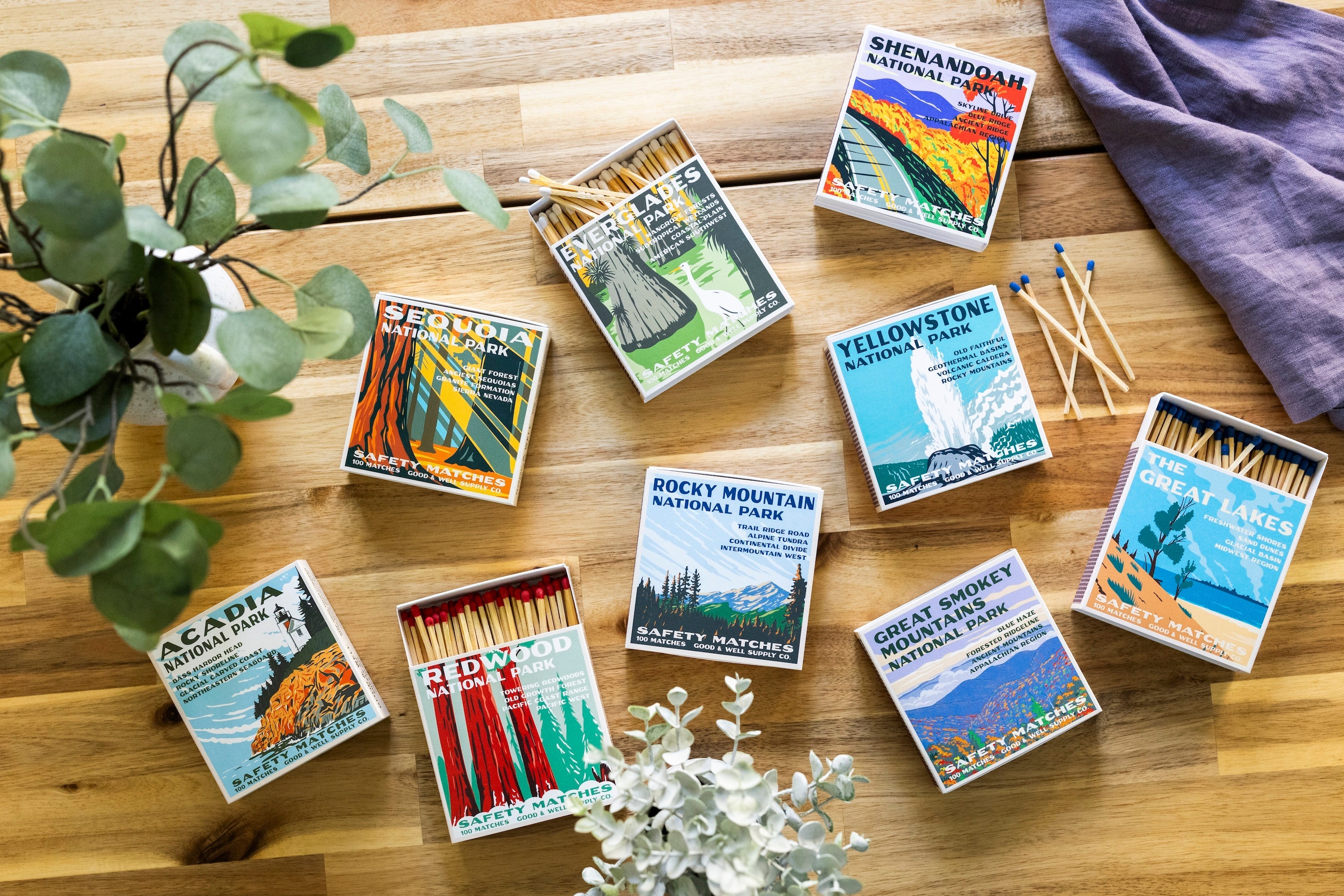 Acadia Vintage National Park Cabin Matches