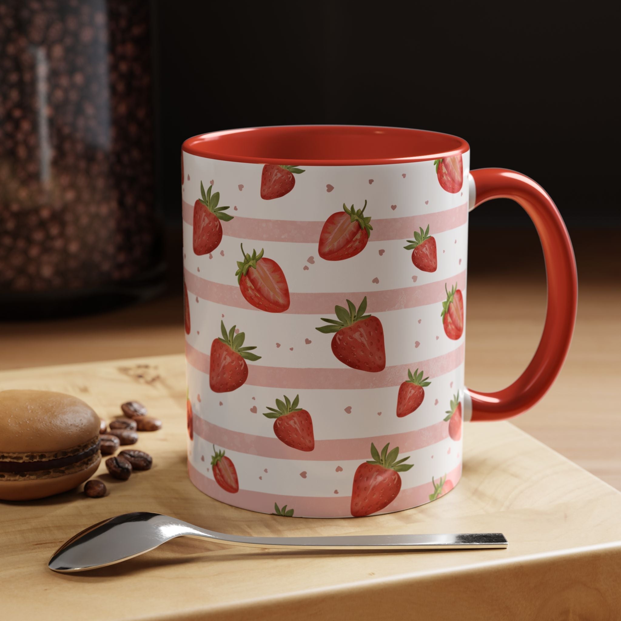 Strawberry Berry Cozy Cottage Style Coffee Mug