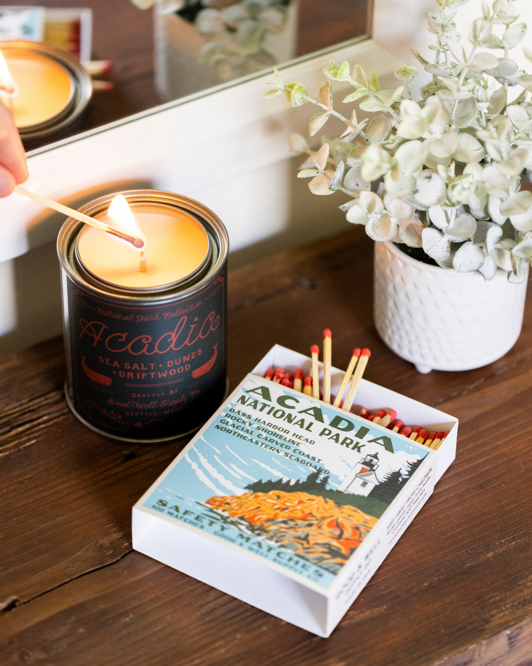 Acadia Vintage National Park Cabin Matches
