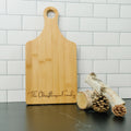 Personalized Bamboo Cutting Board with Handle Custom Kitchen Gift Wedding Gift Farmhouse Kitchen Decor Cheese Board Serving Set Housewarming
