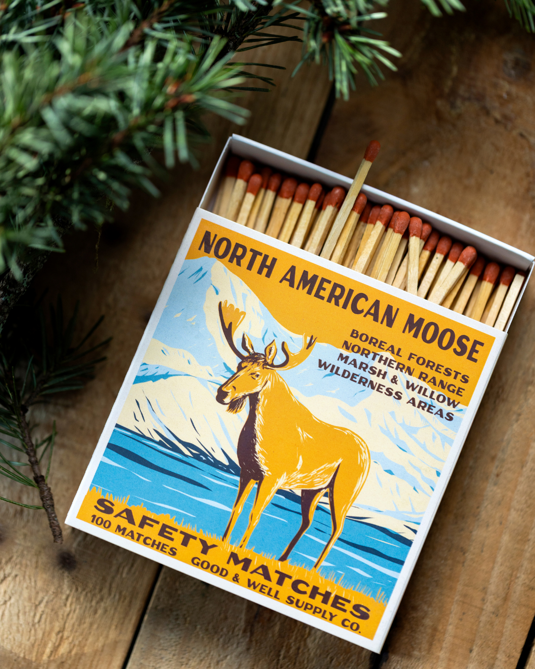 North American Moose Cabin Matches
