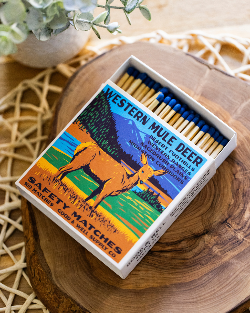 Western Mule Deer Cabin Matches